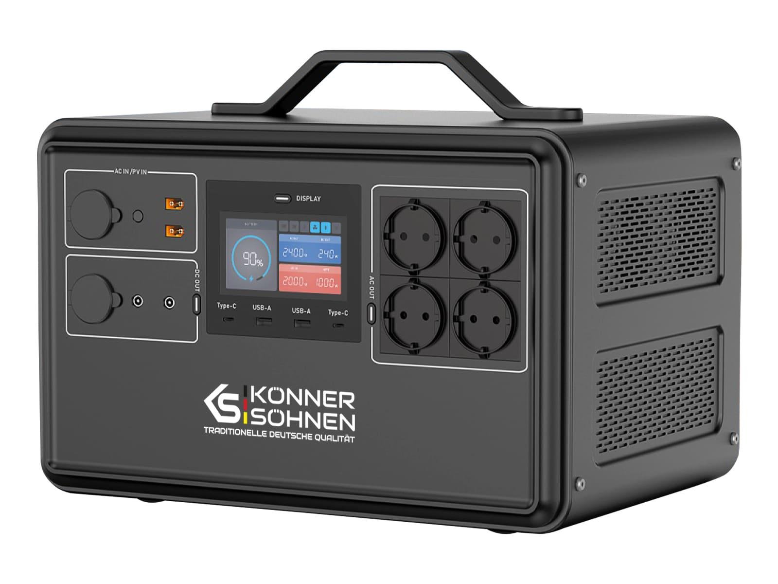 Станція зарядна Konner&SohnenKS 2400PS LiFePO4 2240 Вт/год 50 Ач 14x3,2 В 4000 циклів 80% DOD 2400/4800 Вт (00017203) - фото 6