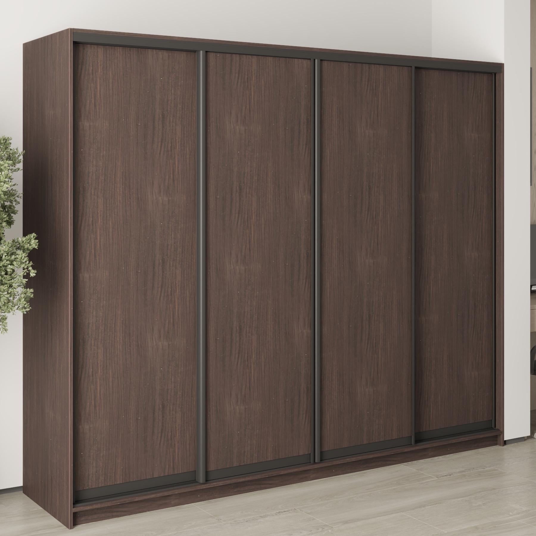 Шкаф-купе четырехдверный MebelStar Стандарт BG 4 ДСП 250x45x210 см Дуб ристрето (MBS-11778) Шкаф-купе четырехдверный MebelStar Стандарт BG 4 ДСП 250x45x210 см Дуб ристрето (MBS-11778)