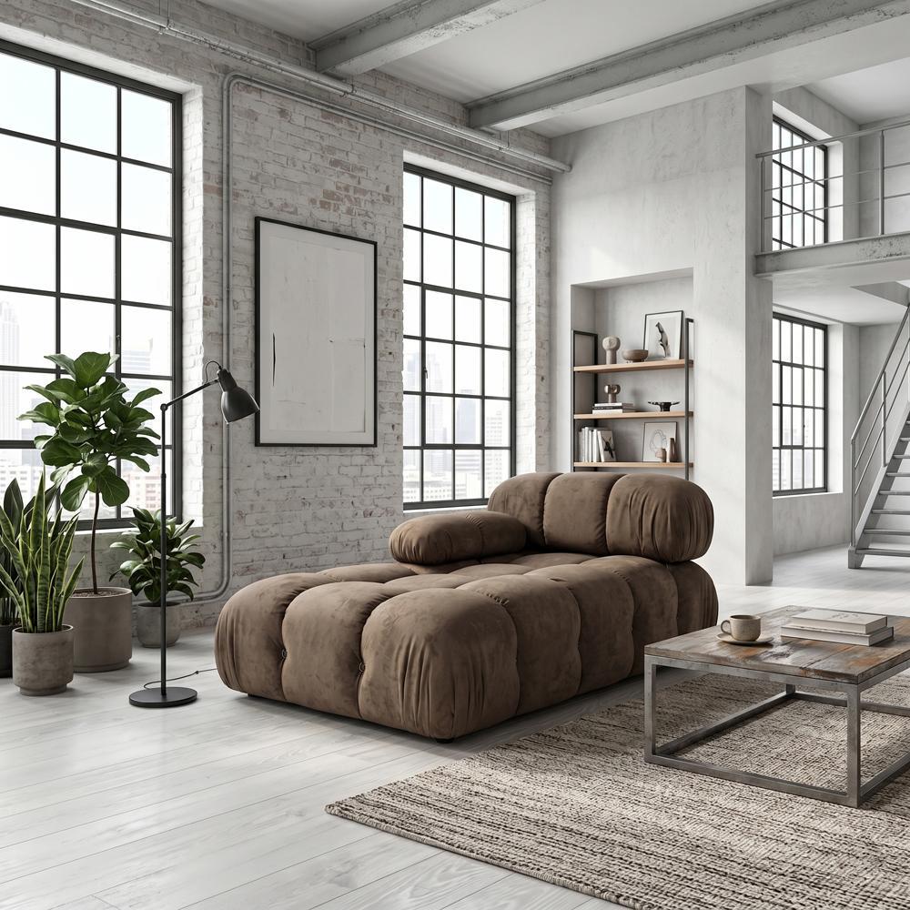 Диван модульный Bradley Coffee спинка/подлокотник 150х90х70 см Brown (rich_sofa_00020)