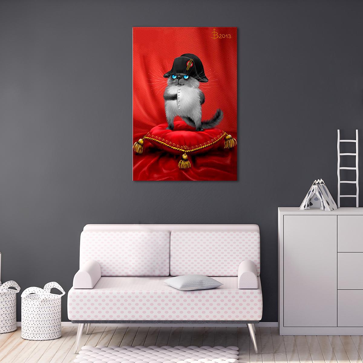 Модульная картина Маленький Наполеон 1 модуль 60x90 см