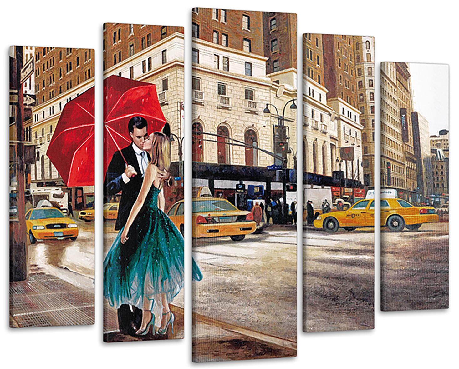 Картина модульная Пара под зонтиком 110x160 см (Art-252_5)