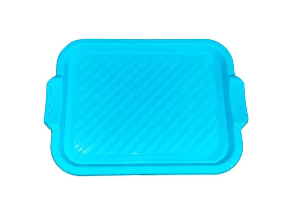 Поднос Консенсус прямоугольный 450х320х32 мм Бирюзовый (21627906)