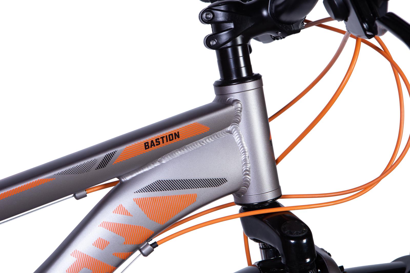 Велосипед Discovery BASTION AM DD 2024 26" Сріблясто-помаранчевий (OPS-DIS-26-579) - фото 2 Велосипед Discovery BASTION AM DD 2024 26" Сріблясто-помаранчевий (OPS-DIS-26-579) - фото 2