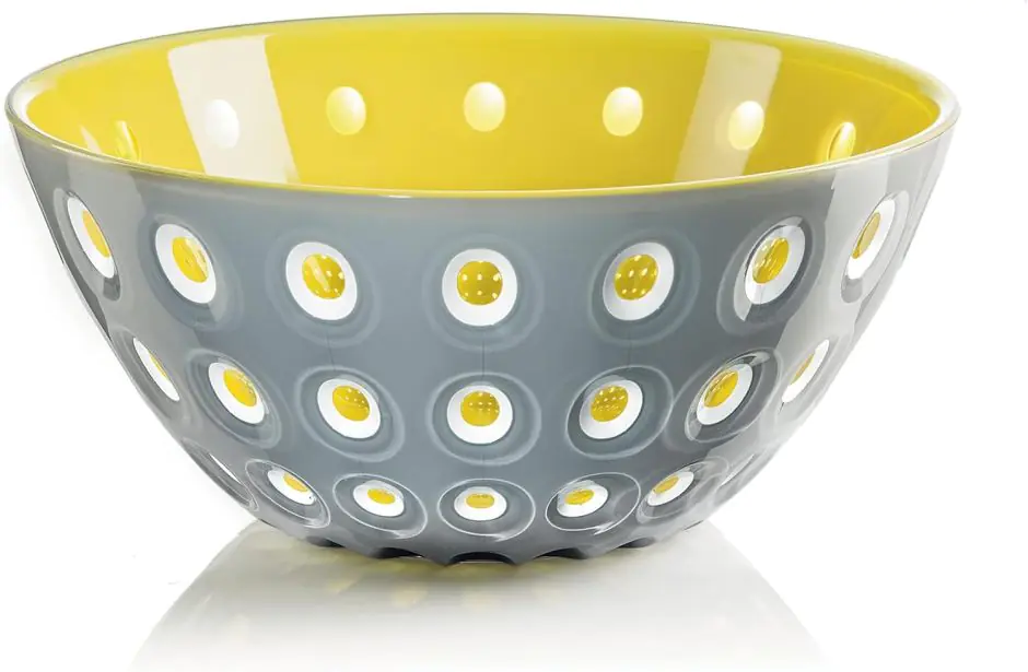 Салатник Guzzini Le Murrine пластиковий 20 см Сіро-жовтий (173-135-279420141)