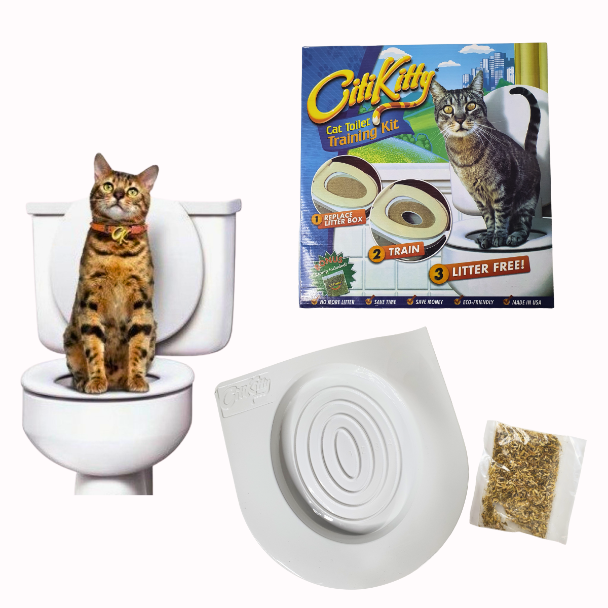 Система для приучения кошек к унитазу CitiKitty Cat Toilet Training Kit (CV-90) - фото 2