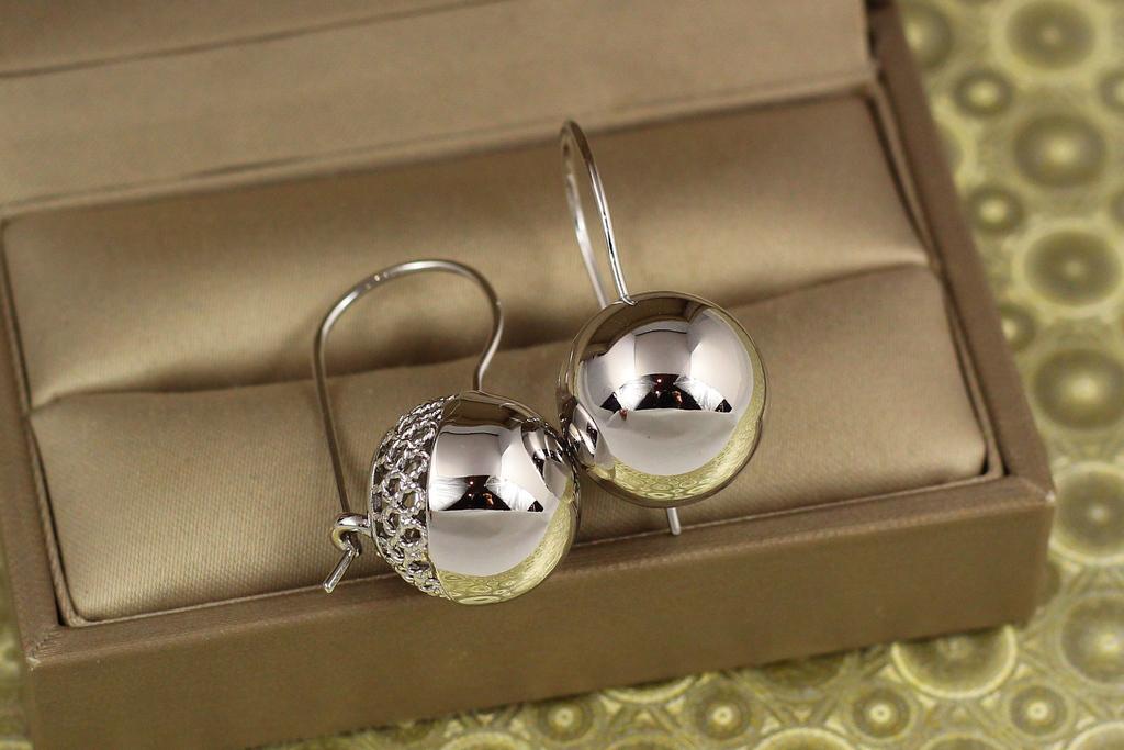 Серьги Xuping Jewelry Пули 3,5 см Серебристый (31762612)