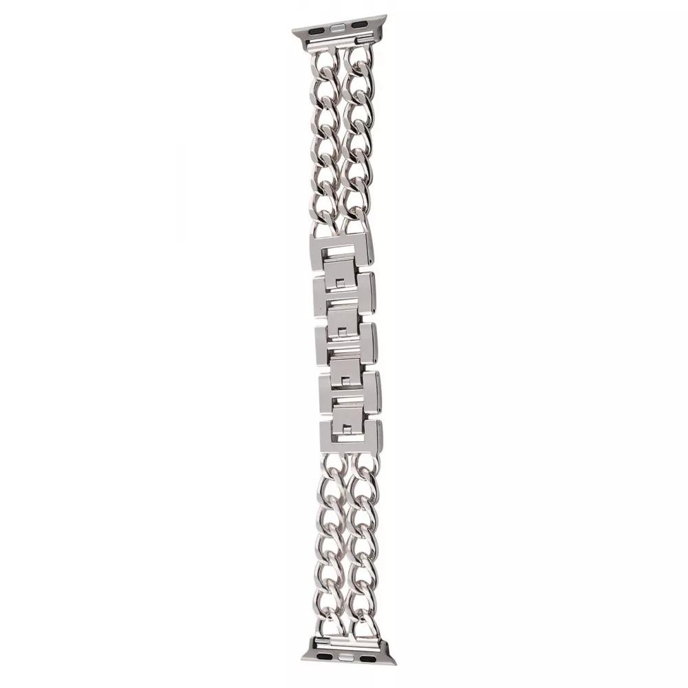 Ремешок PRC для смарт-часов Apple Watch Metal Chain 42/44/45/49 мм Silver (13968096)