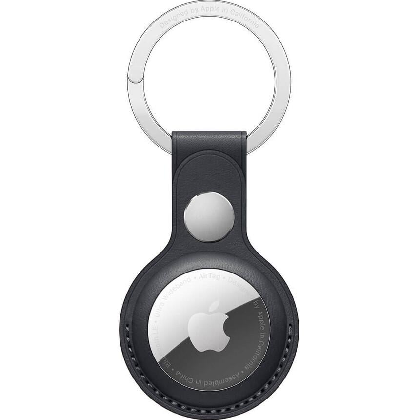 Кожаный брелок с кольцом Apple Leather Key Ring for AirTag, Black(HC) Кожаный брелок с кольцом Apple Leather Key Ring for AirTag, Black(HC)