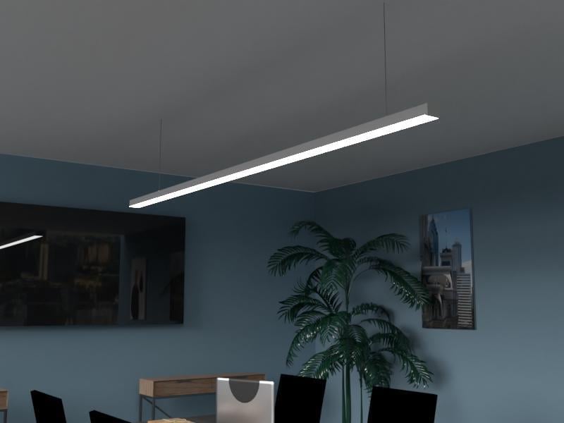 Светильник светодиодный подвесной линейный LEDUA N23-1-500 драйвер снаружи 220V 28,8W 1800 Lm 4000К (25344241) - фото 2 Светильник светодиодный подвесной линейный LEDUA N23-1-500 драйвер снаружи 220V 28,8W 1800 Lm 4000К (25344241) - фото 2