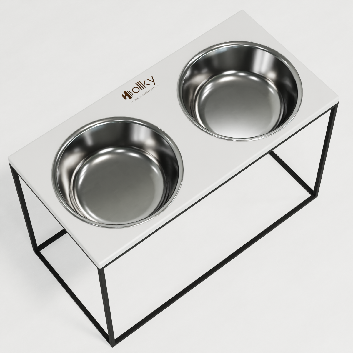 Миски на подставке для очень больших собак Hollky Base XXL40 2х2,8 л (BXXL40-643240-GRWH) - фото 6 Миски на подставке для очень больших собак Hollky Base XXL40 2х2,8 л (BXXL40-643240-GRWH) - фото 6