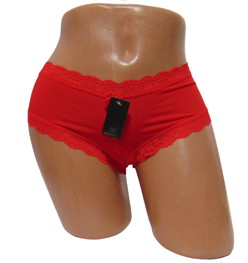 Женские трусики шортики Nadizi 6081 L Красный (1801809882)