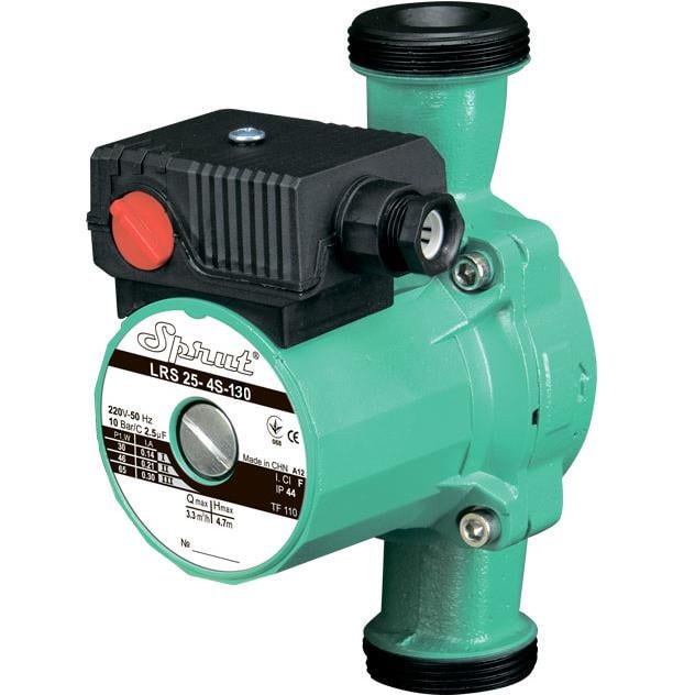 Циркуляционный насос Sprut LRS 25-4S-130 Hmax 4,7 м Qmax 55 л/мин 65 Вт