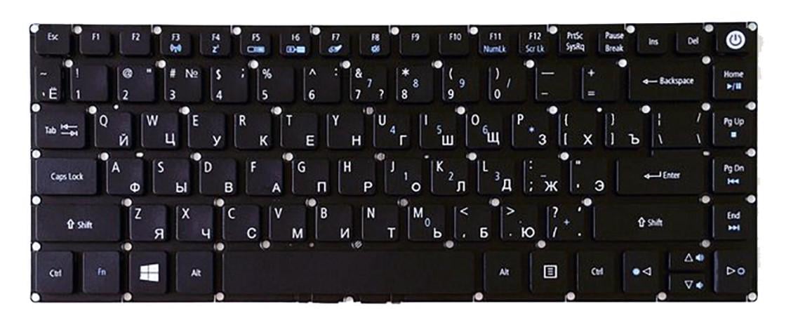 Клавиатура для ноутбука Acer Aspire E5-476G матовая (NK.I1417.0DL)