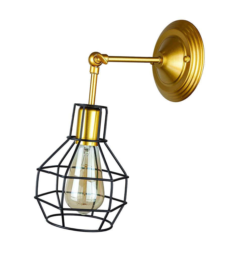 Бра 707W116F-1 GD/BK Золотой/Черный (LVS1727)