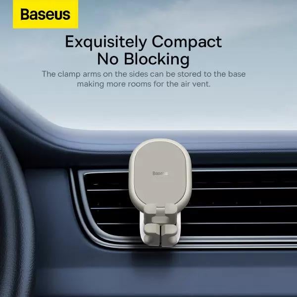 Автомобильный держатель для телефона BASEUS Stable Gravitational Car Mount Air Outlet White (SUWX000001) - фото 11