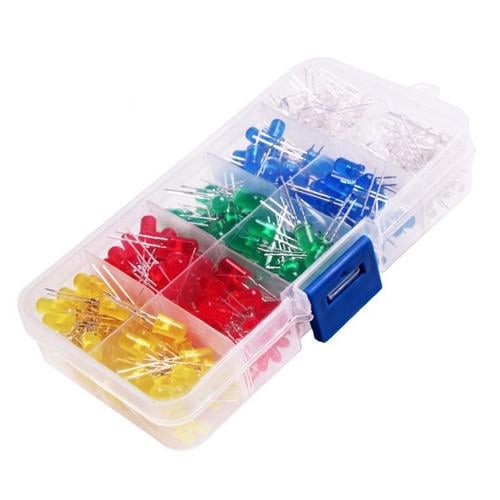 Світлодіод 3/5 мм 5 кольорів 300 шт. у кейсі (312697) Світлодіод 3/5 мм 5 кольорів 300 шт. у кейсі (312697)