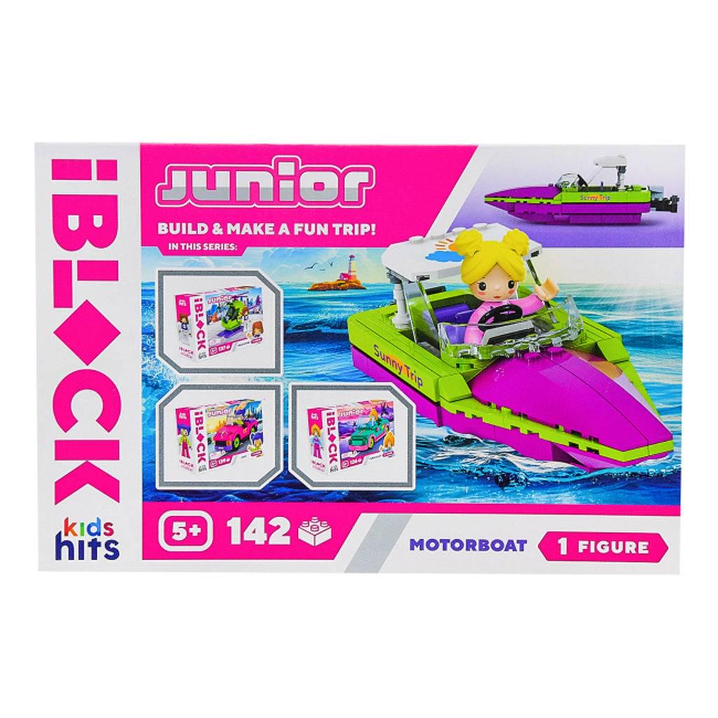 Конструктор IBlock KH08/012/04 Junior Моторний човен 142 дет. - фото 2 Конструктор IBlock KH08/012/04 Junior Моторний човен 142 дет. - фото 2
