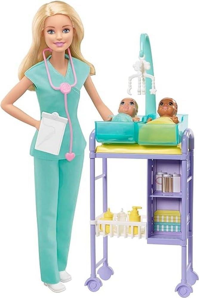 Набор Barbie Careers Baby Doctor Barbie Doll and Playset (2473488278)