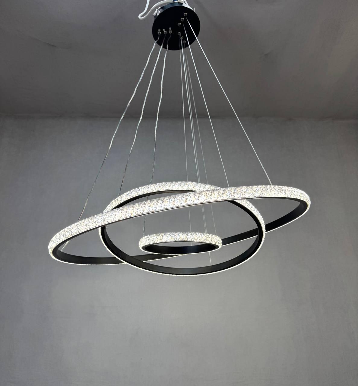 Люстра светодиодная Zilini TJ7403/60+40+20 120W Черный (30245601) - фото 2 Люстра светодиодная Zilini TJ7403/60+40+20 120W Черный (30245601) - фото 2