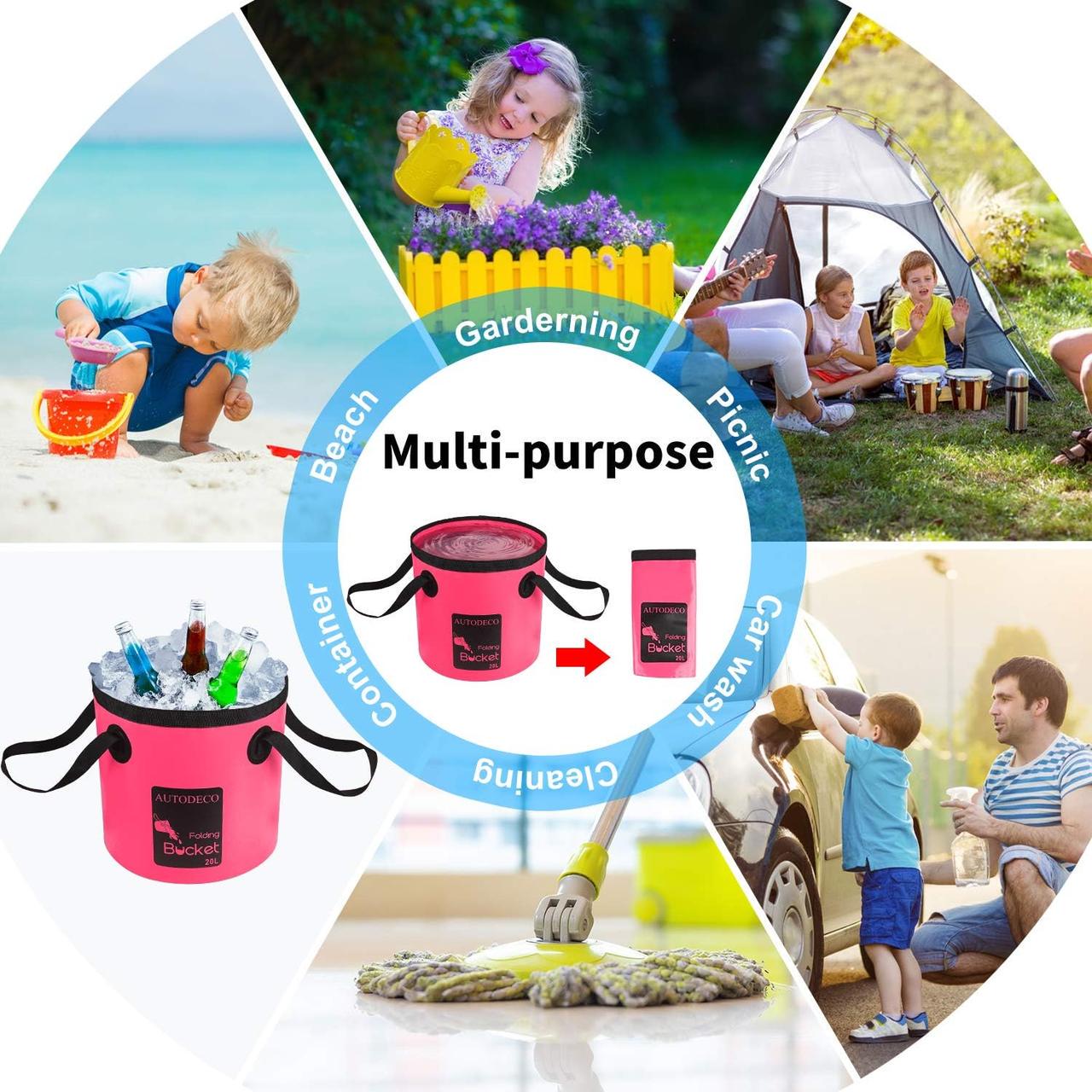 Відро складне для води 20 л - фото 6 Відро складне для води 20 л - фото 6