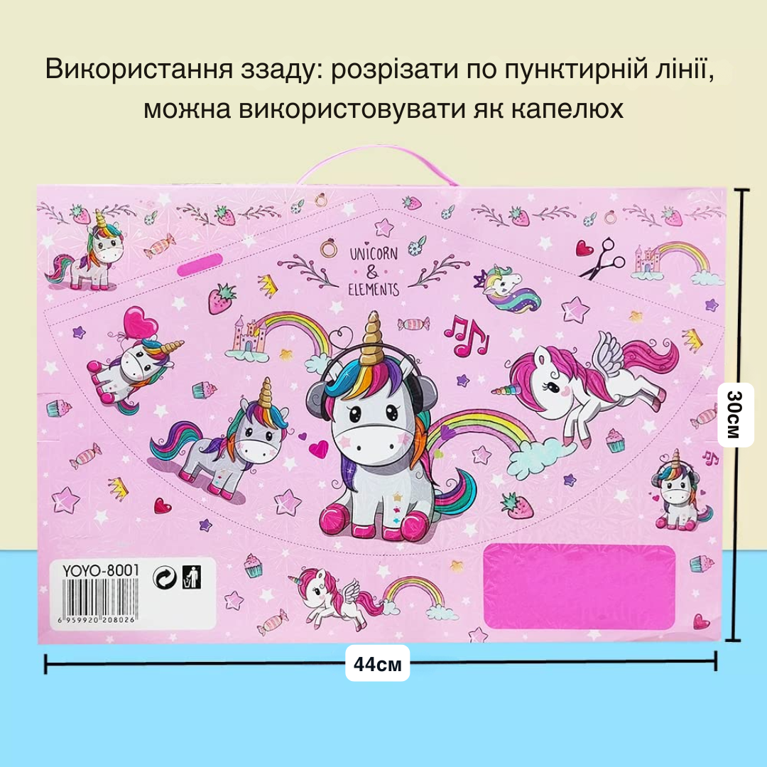 Подарочный набор для творчества и рисования для девочки Единорог пенал/карандаши/маркеры (JH-YWLS-01_Pony) - фото 3
