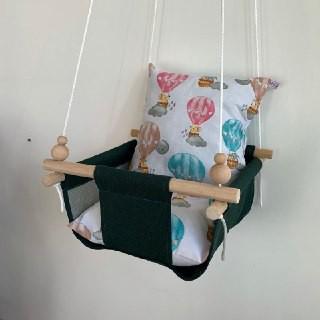 Дитяча гойдалка Infancy Мишки на повітряній кулі Темно-зелений (9676593) - фото 4 Дитяча гойдалка Infancy Мишки на повітряній кулі Темно-зелений (9676593) - фото 4