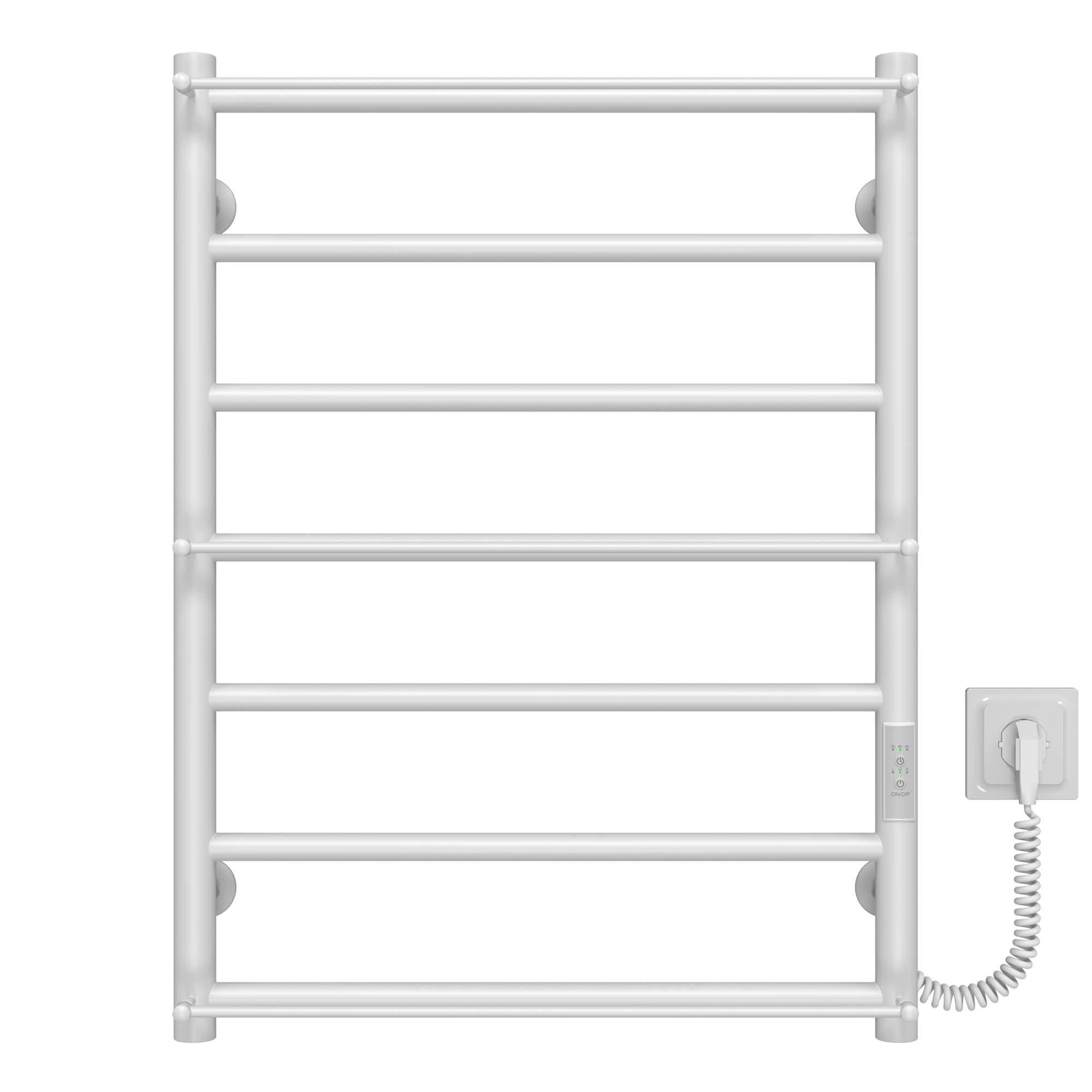 Полотенцесушитель электрический Deffi Ladder П7 WD03 нержавеющая сталь 500х700 мм Белый (C.LK.70.50.7.EWR3)
