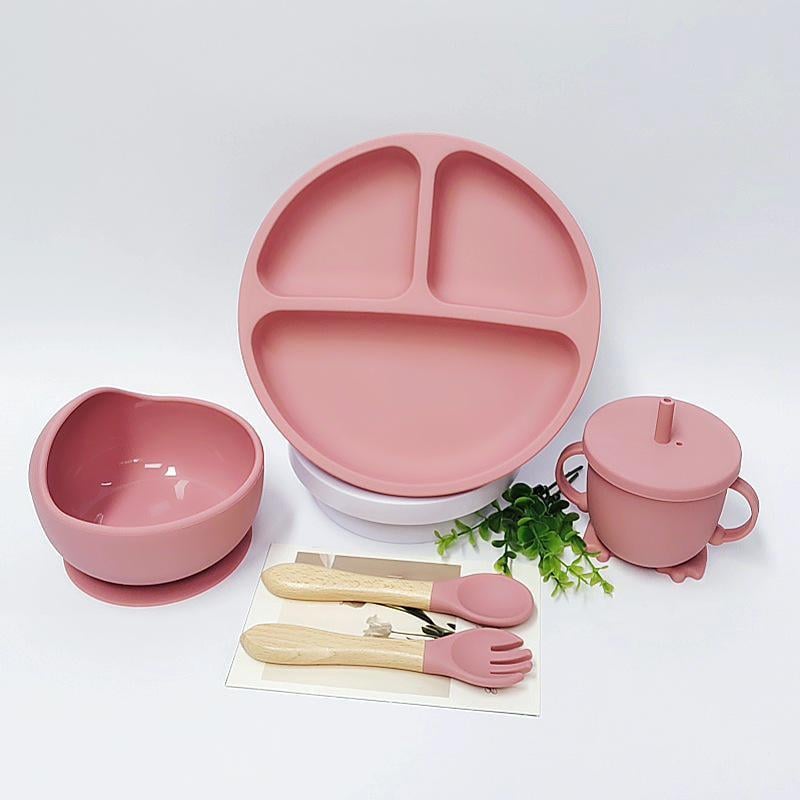 Дитячий посуд для годування RNDSHW img_e76542 Рожевий пудра (65943)