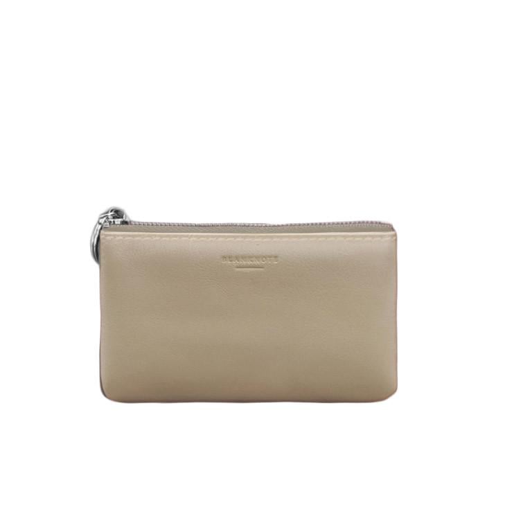 Монетница кожаная 3.0 краст Светло-бежевый (A-027981)