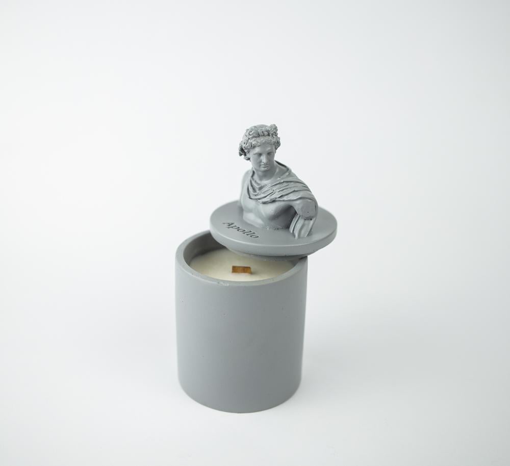 Аромасвечка Гранд Презент Apollo Burley Vanilla 100% wood wax 165 г Gray (nac 1027gy)