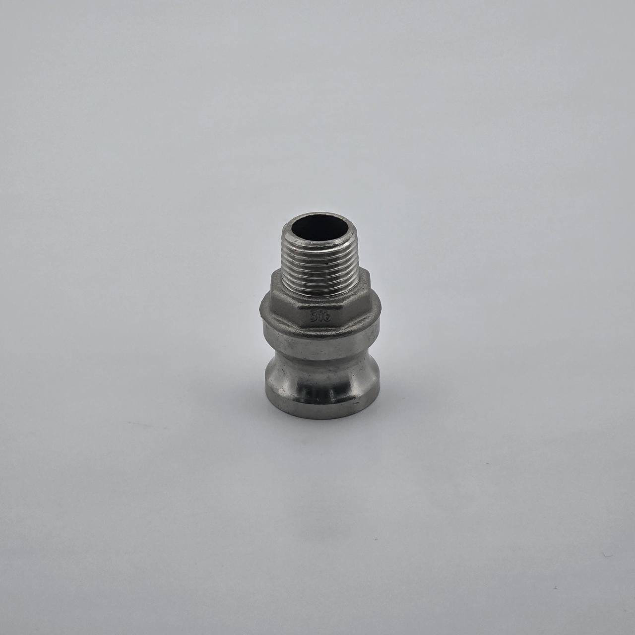 Камлок тип F050 1/2" AISI 316 с наружной резьбой (Camlock) Камлок тип F050 1/2" AISI 316 с наружной резьбой (Camlock)