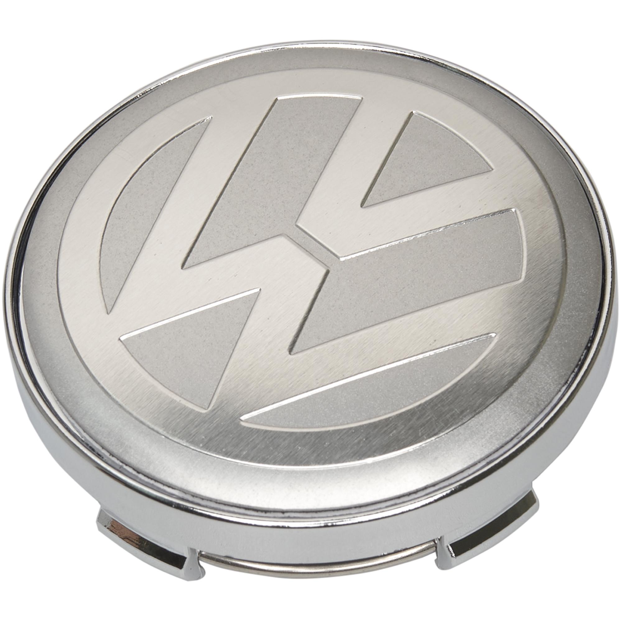 Заглушки литых дисков для Volkswagen Passat/Amarok/Beetle/Jetta/Golf/CC/Eos/Phaeton/Sharan/Tiguan/Touran/Multivan/Touareg/3B7601171 60 мм 4 шт. Серый