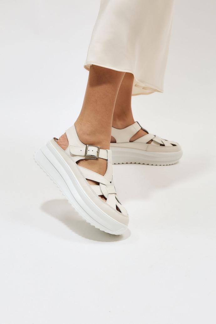 Сандалии женские ALLSY на платформе р. 36 Белый (195309) - фото 3 Сандалии женские ALLSY на платформе р. 36 Белый (195309) - фото 3