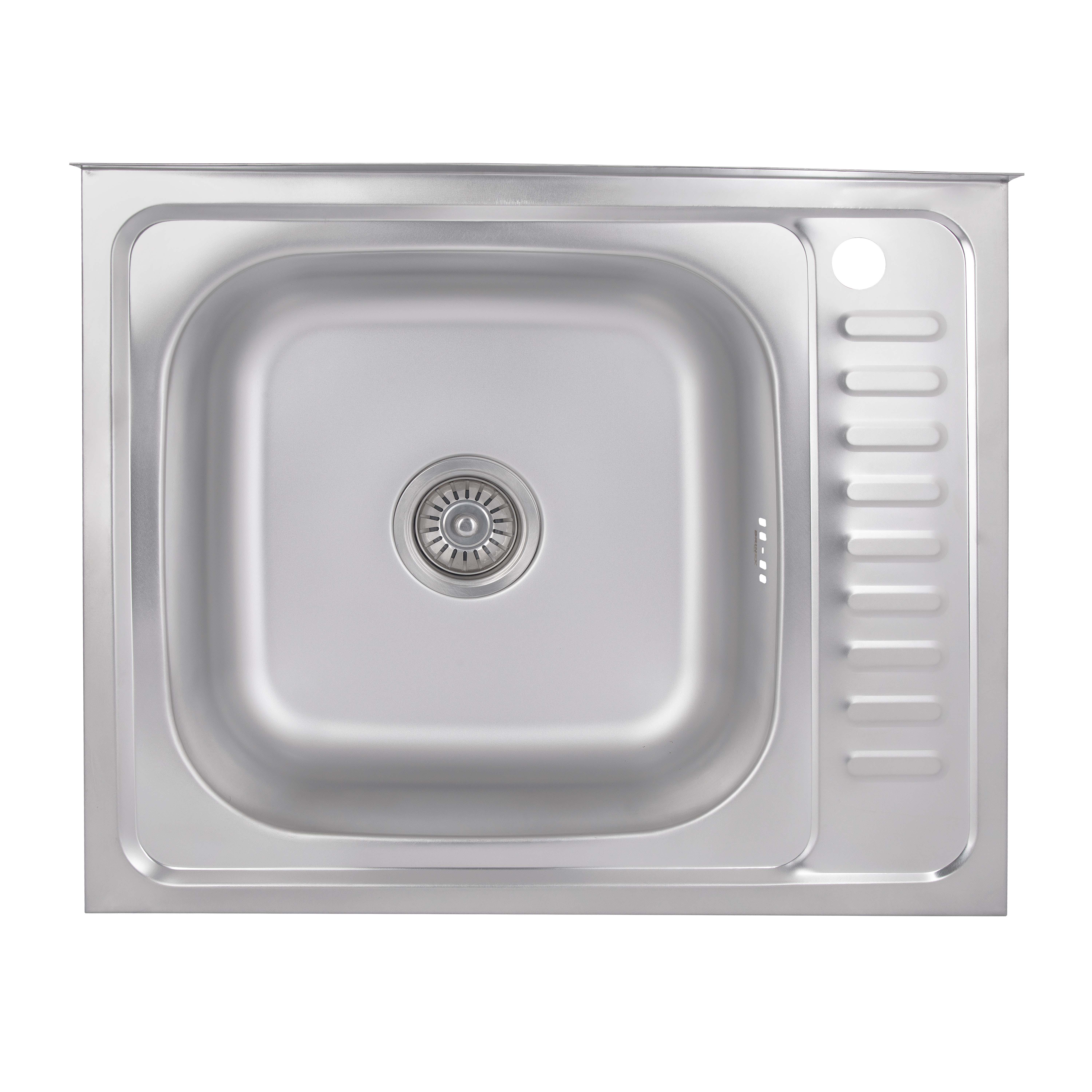 Мийка для кухні накладна Brinex 6050-L Satin 0,6 мм (31022585) Мийка для кухні накладна Brinex 6050-L Satin 0,6 мм (31022585)