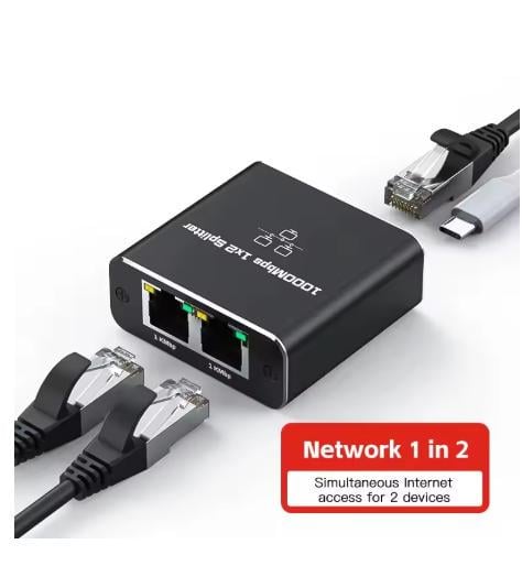 Разветвитель 1000Mb Rj45 1-2 для интернета - фото 3 Разветвитель 1000Mb Rj45 1-2 для интернета - фото 3