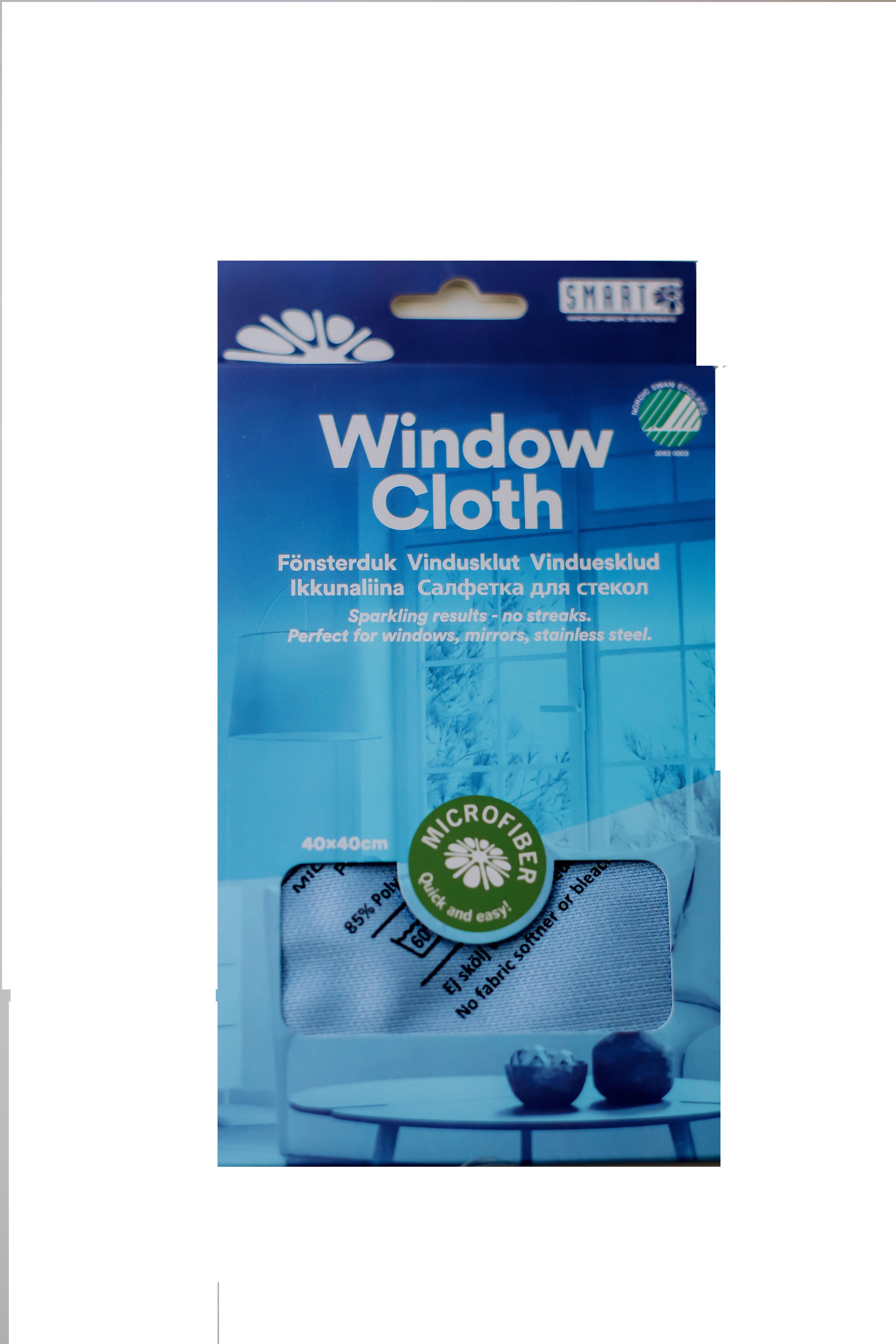 серветка для скла Smart Традиционная микрофибра 40х40 см голубая(100127)