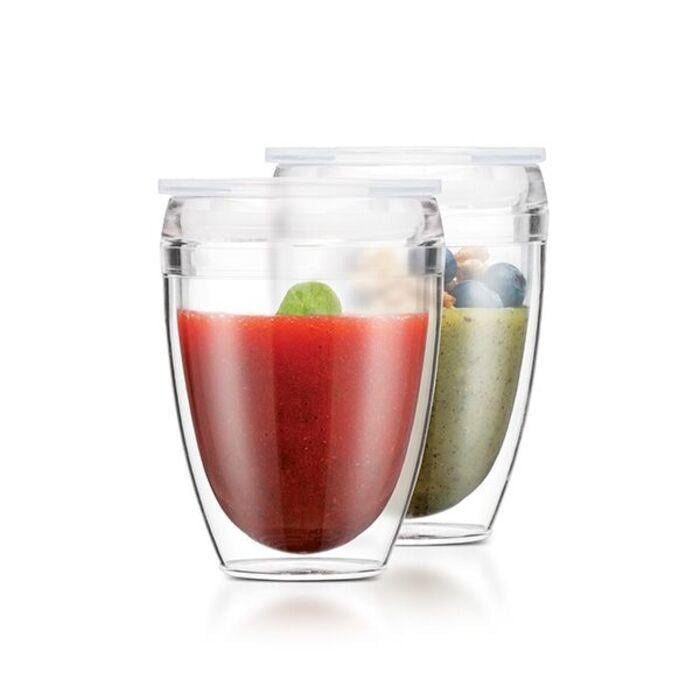 Набор чашек для кофе Bodum Pavina To Go с крышкой стекло 2 пр. 300 мл (2567637) Набор чашек для кофе Bodum Pavina To Go с крышкой стекло 2 пр. 300 мл (2567637)