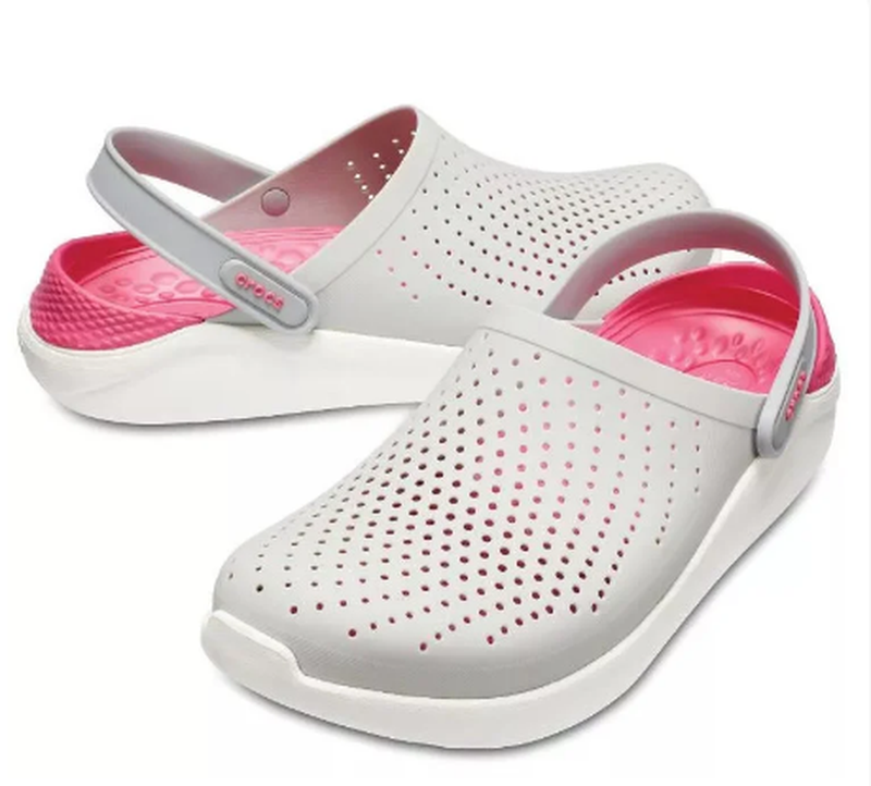 Сабо дитячі для дівчинки Crocs LiteRide Clog р. 30 Pearl/White (19430)