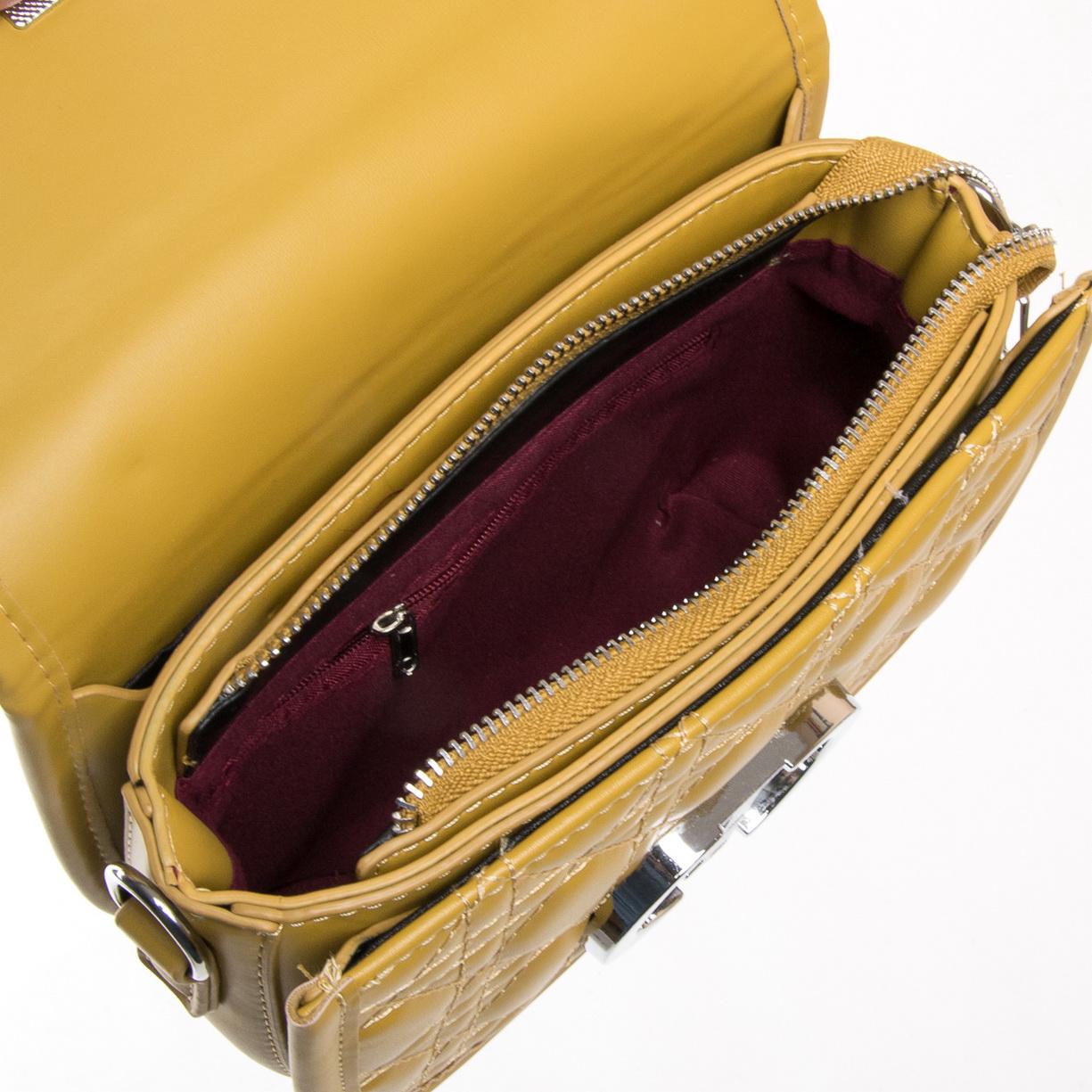 Женская сумочка-клатч Fashion 7117 Желтый - фото 4