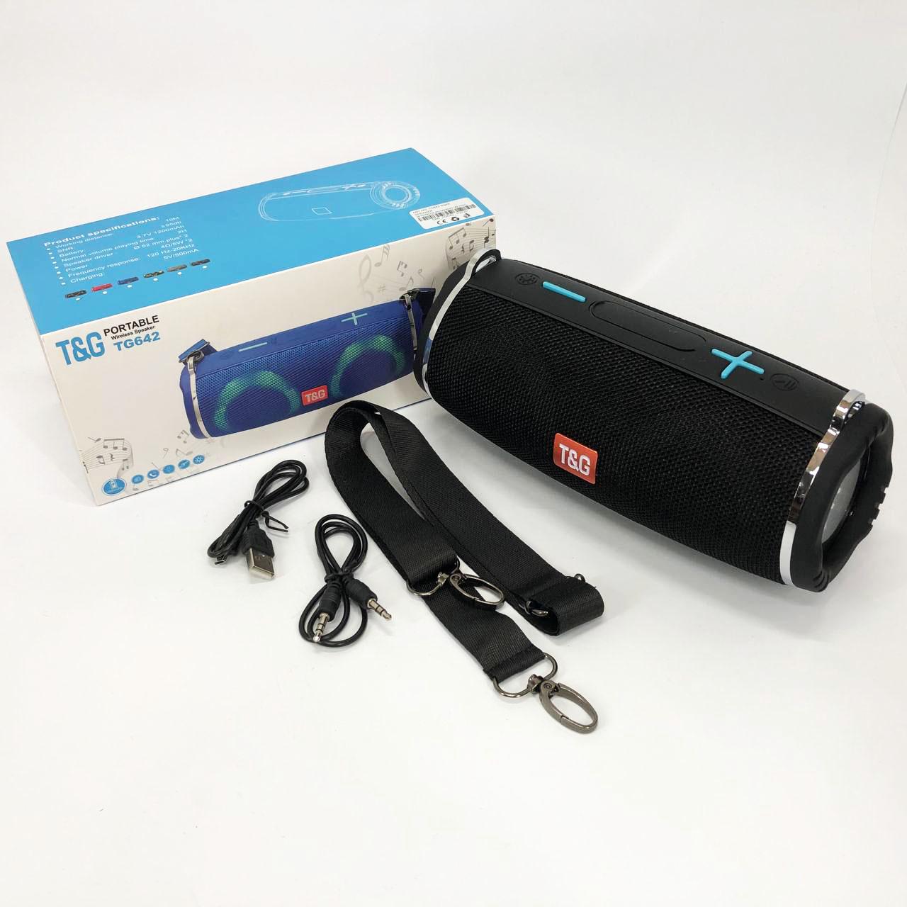 Колонка портативная с RGB подсветкой и ремешком TG642 Черный - фото 9 Колонка портативная с RGB подсветкой и ремешком TG642 Черный - фото 9