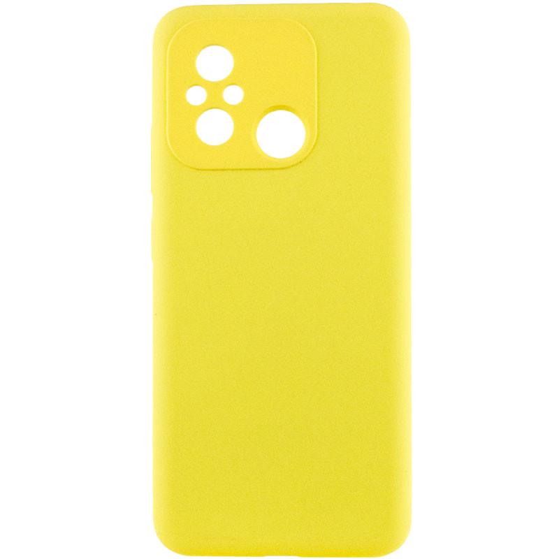 Противоударный Чехол Silicone Cover Lakshmi Full Camera (AAA) для Xiaomi Redmi 12C Желтый / Yellow
