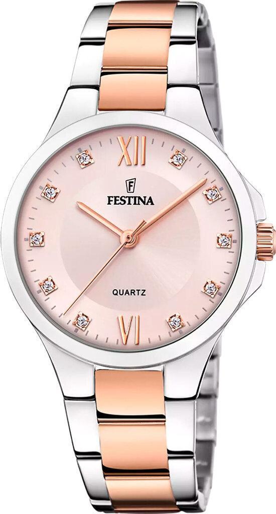 Наручний годинник жіночий Festina F20612/2 Mademoiselle з сталевим корпусом WR 50 м та рожевим циферблатом