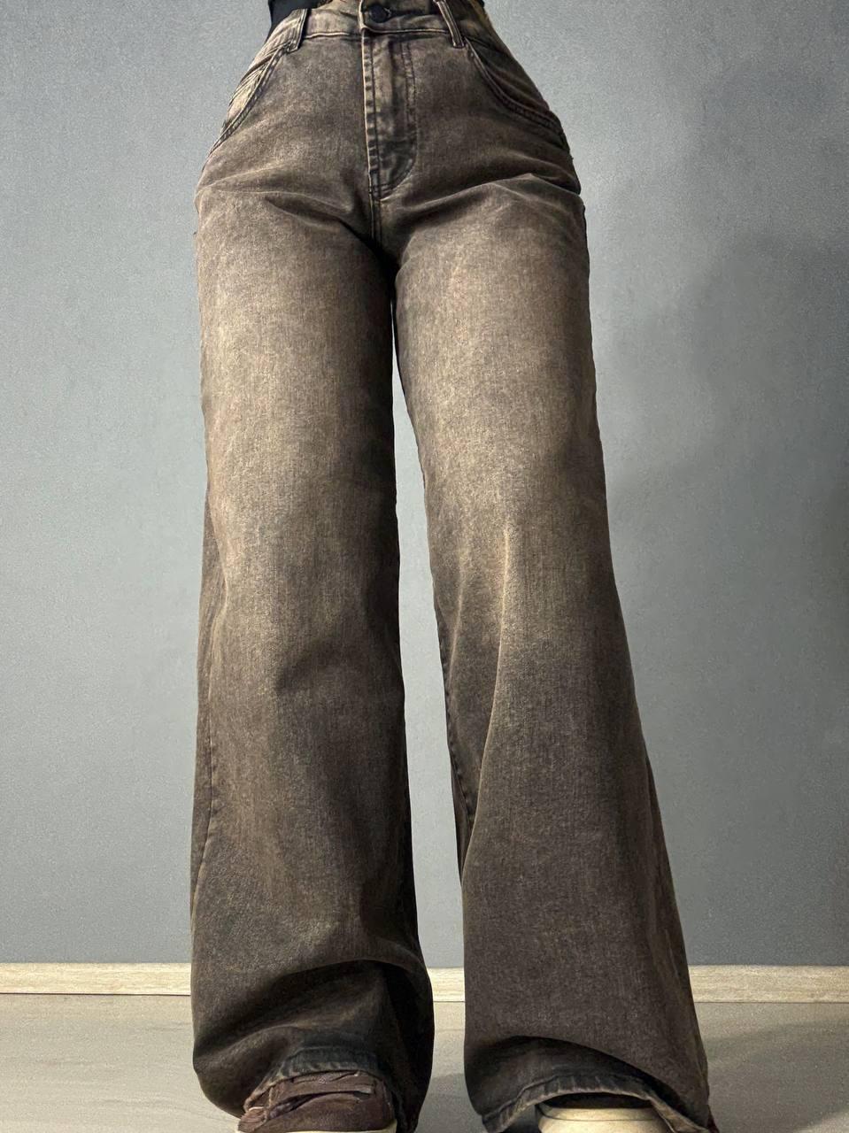 Джинсы женские Its Basic 3942-4 Palazzo jeans широкие палаццо р. 36 Коричневый (5627)