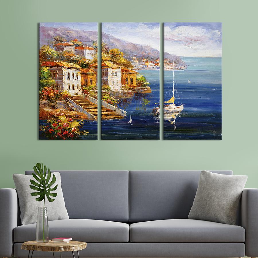 Картина модульная из 3 частей Прекрасная Греция M 78x48 см (386-31)