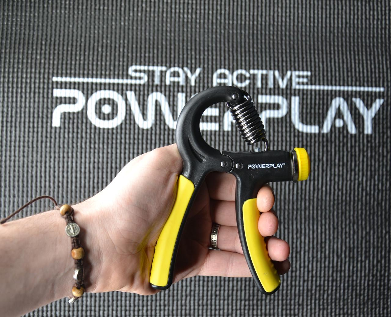 Еспандер кистьовий PowerPlay PP-4323 Strength Grip з регульованим навантаженням 10-40 кг Чорно-жовтий (A-012883) - фото 7 Еспандер кистьовий PowerPlay PP-4323 Strength Grip з регульованим навантаженням 10-40 кг Чорно-жовтий (A-012883) - фото 7