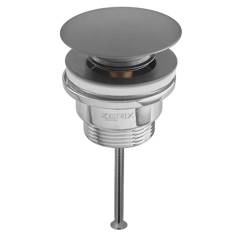 Клапан донный Zerix BV-03 Click-Clack 1 1/4" для умывальника Черный матовый (ZX6020)