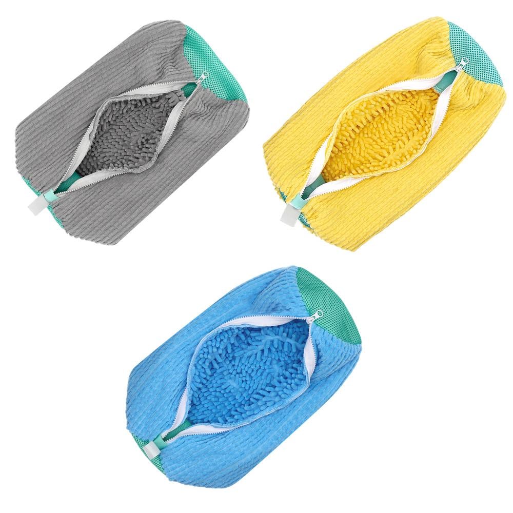 Мішок для прання взуття 39х19 см Сірий - фото 2 Мішок для прання взуття 39х19 см Сірий - фото 2