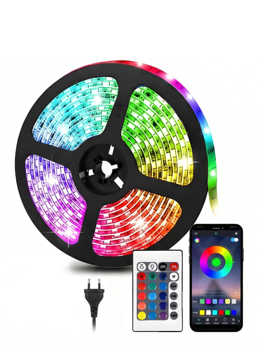 Светодиодная лента смарт RGB 5050 влагозащищена 5 м. (1642786810)