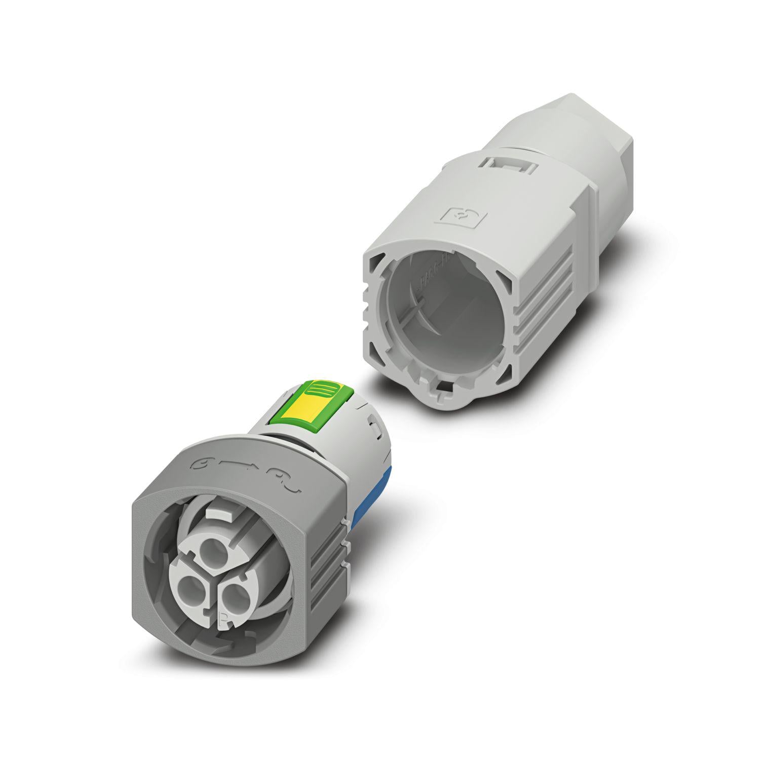 Кабельный штекерный соединитель розетка Phoenix Contact IPD PL 3P2,5 F GY 0,5 мм2-2,5 мм2 500V 20A (1088674)
