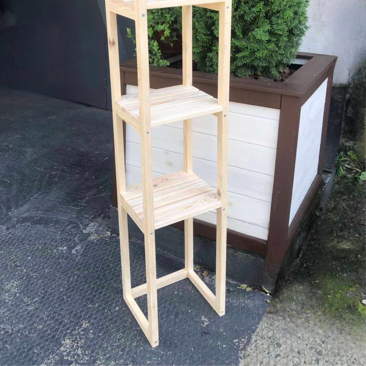 Стелаж дерев’яний розбірний в ванну кімнату 4 полиці (РС078) - фото 5 Стелаж дерев’яний розбірний в ванну кімнату 4 полиці (РС078) - фото 5